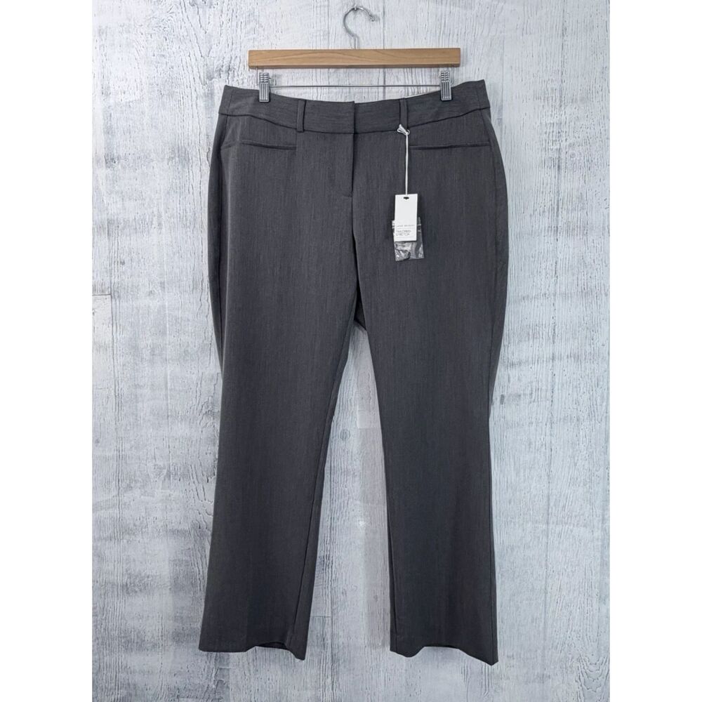 Lane Bryant The Allie Wide Leg Tailored Stretch Pants Gray Women 14S (36X29) NWT